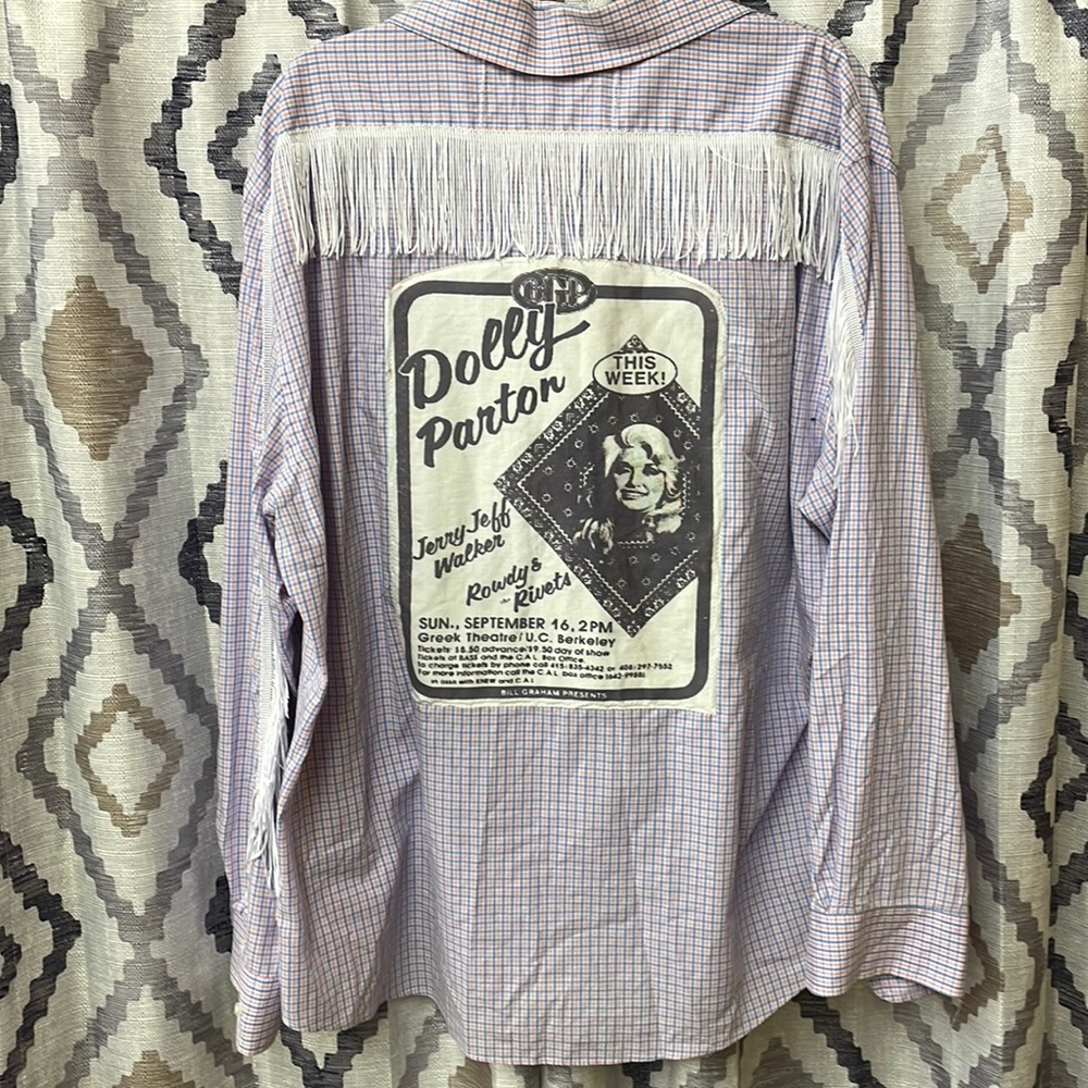 Recycled button up-Dolly